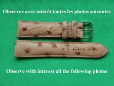 21 Mm Bracciale Finto Struzzo