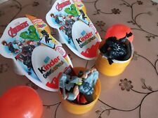 Kinder Gransorpresa 2022 Personaggi Avengers Thor+Black Panther Completi.