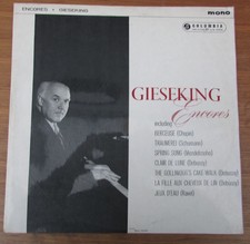 Walter Gieseking Encores 33CX