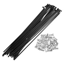 36pz 14G J Piega Bici Acciaio Raggi 6.65" Ciclo Raggi con Cappucci