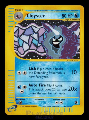 Pokemon card cloyster - cloyster, 42/165
