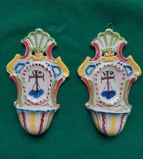 Acquasantiere ceramica coppia