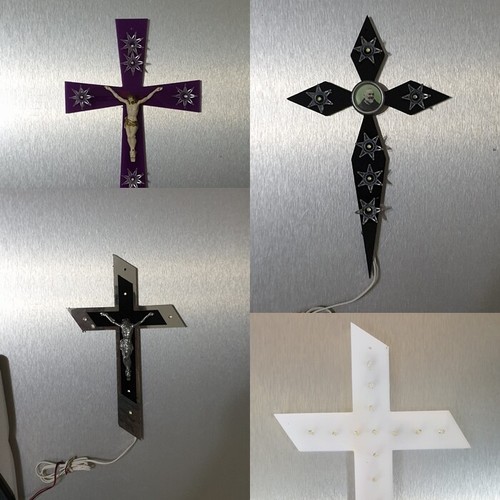Croce led luci sacra - croce, votiva