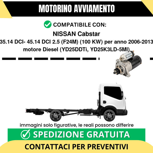 Motorino avviamento nissan - avviamento,