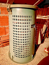 Bidone pattumiera secchio in resina verde con coperchio per immondizia rifiuti