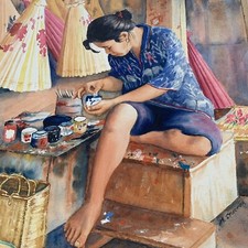 Acquerello dipinto originale