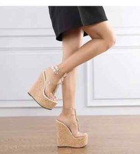 sandali donna zeppa 17 cm