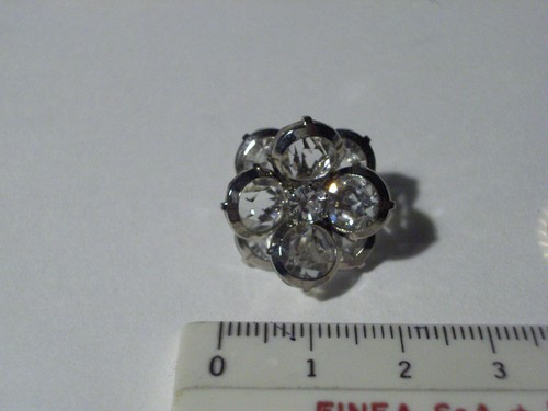 Bottone gioiello fiore - bottone,