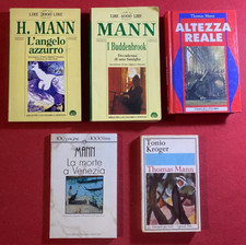 Thomas MANN Lotto 5 Libri ANGELO + BUDDENBROOK + VENEZIA + TONIO KROGER +ALTEZZA