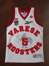 Canotta Maglia POZZECCO VARESE ROOSTERS camiseta basket jersey FORTITUDO ITALIA