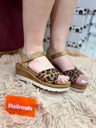 Sandalo donna refresh camel