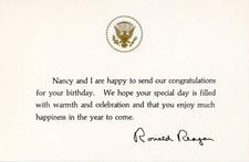 Ronald Reagan - 'Cartolina' di