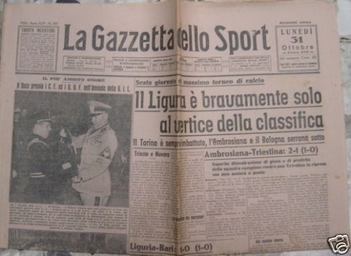 Gazzetta sport lunedi - sport, lunedi'