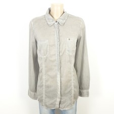 Camicia COMMA pizzo all'uncinetto grigio chiaro taglia 40 L