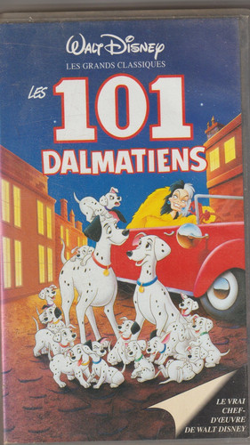101 dalmatiens cassette vhs - cassette,