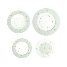 BRANDANI Polline Verde Servizio Tavola Piatti Set 18 Pezzi Porcellana