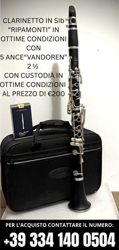Clarinetto ripamonti nero - clarinetto,