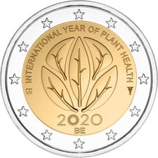 2 Euro BELGIO 2020 ANNO SALUTE DELLE PIANTE in coin card - 2 € commemorativo
