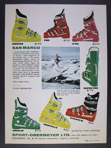 Scarponi sci san marco 1975 - scarponi,