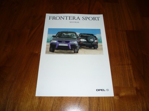 Brochure opel frontera sport - brochure,
