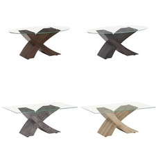 Tavolino FOX Da Salotto Con Piano In Vetro Temperato