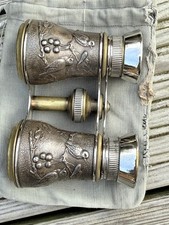 Bicchieri teatro opera antico/vintage binocolo uccellini e bacche francesi