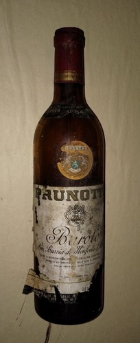 Bottiglia barolo 1964 prunotto - bottiglia,