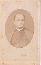 CDV FOTO 1876 UN PARROCO PRETE
