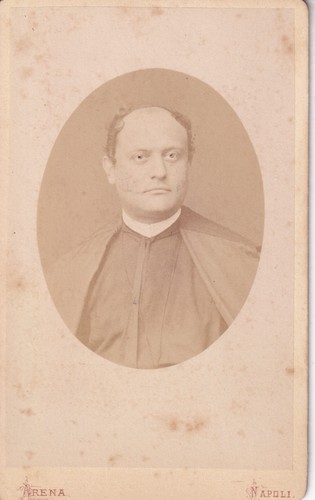 Cdv foto 1876 parroco - cdv,