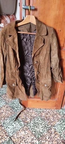 Cappotto pelle scamosciata - cappotto,