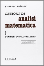 Libro - Giuseppe Zwirner - Lezioni Di Analisi Matematica  - Cedam