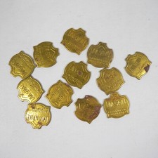 STOCK 12 ANTICHI GETTONI LAVANDERIA AUTOMATICA LAVA SERVICE VINTAGE IN METALLO