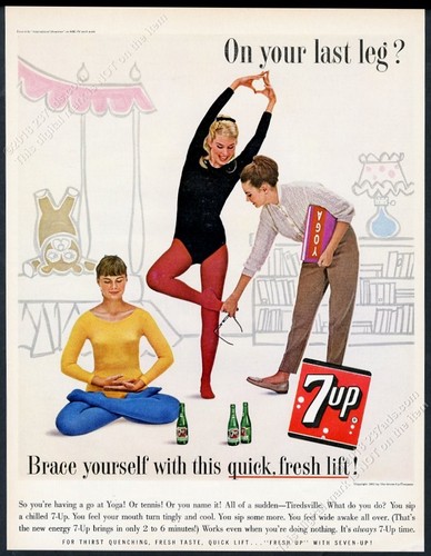 1963 7up soda yoga - 1963,