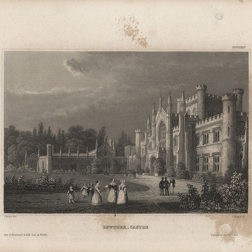 England lowther castle ruine - lowther,