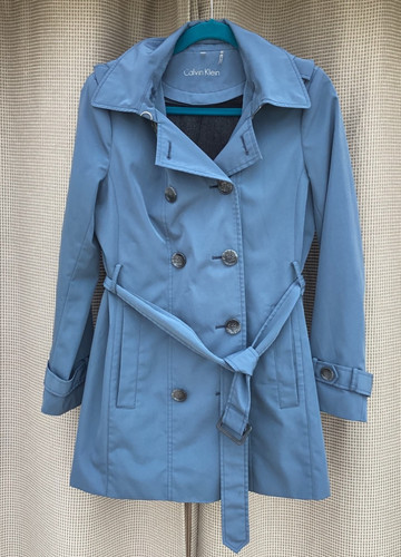 Trench cappotto donna blu