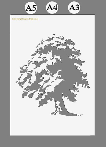Mylar stencil quercia - mylar, 'quercia'
