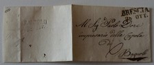1850 coperta BRESCIA-BAGNOLO+timbro/datario BAGNOLO+a Paolo DORE IMPRESARIO-g334