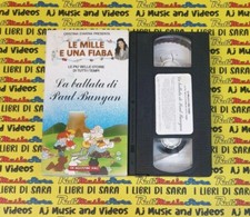 VHS film LA BALLATA DI PAUL BUNYAN le mille e una fiaba 1990 d'avena(F259)no dvd