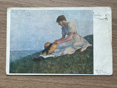 Cartolina epoca arte 1916 - cartolina, d'epoca