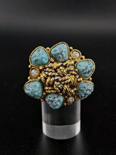 Spilla vintage oro dorato - spilla, oro/dorato