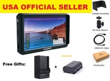 Lilliput A5 5" 1920x1200 118g 8bit 4K HDMI DSLR monitor fotocamera con batteria LP-E6 