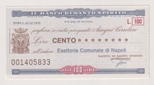 Miniassegni  BANCO SANTO