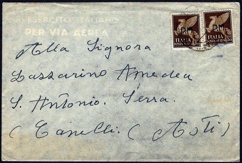 1943 lettera da - -, posta