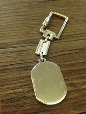 PORTACHIAVI  ARGENTO 925 CON PIASTRA LUCIDA "VINTAGE " CON INCISIONE