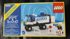LEGO 6459 Legoland Light and Sound Police Polizia MIB con scatola originale e istruzioni 1989