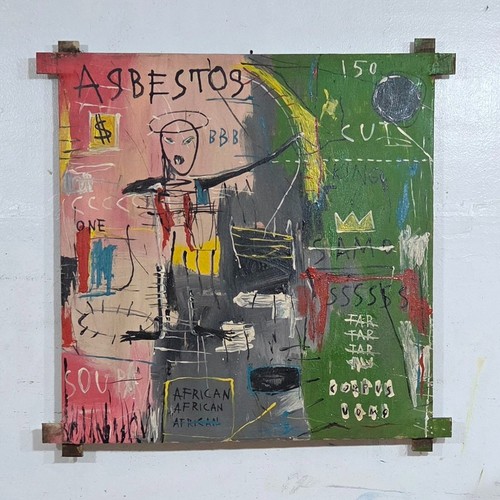 Jean michel basquiat acrilico - basquiat,