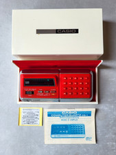 CALCOLATRICE CASIO CQ-1  -  1976 - CALCULATOR Vintage - RED SUPER RARE!!!