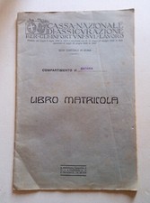 1929 Cassa Nazionale Assicurazione Infortuni sul Lavoro LIBRO MATRICOLA Catania