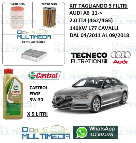 Kit tagliando filtri - kit, olio