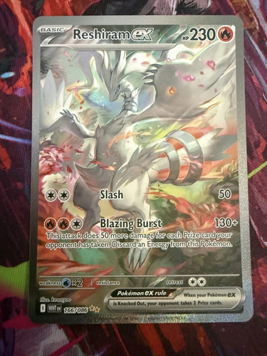 Pokemon reshiram 166 - reshiram, ex